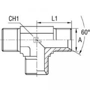 Тройник  0015453 для Ponsse