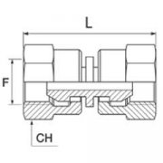 Переходник 450-12-16 BSP(Г)3/4"-BSP(Г)1"