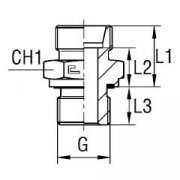 Переходник 04000-06-М20х1,5 DKOS DS12 TN92GG-12SR3/8