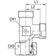 Тройник 441-М22х1,5 DKOL Ш-Ш-Г PNL DL15