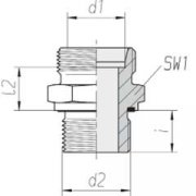 Переходник 04000-DKOL М22х1,5 (15) - М18х1,5 (в тело)
