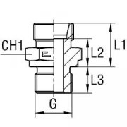 Переходник 04000-04-М14х1,5 DKOS DS6 TN92GG-6SR