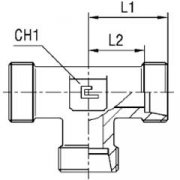 Тройник 440-М16х1,5 DKOL DL10 TN100-10L (корпус)
