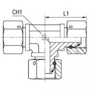 Тройник 444-16 BSP Г-Г-Г 1"