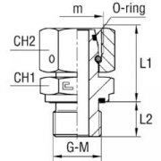 Переходник 24-EGES-20R DKOS(Г)М30х2-BSP(Ш)3/4" (600520)