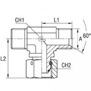 Тройник 442-20 PFNT BSP Ш-Г-Ш 1.1/4" 26-04890-20