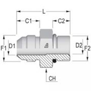 Переходник  5016164 для Komatsu