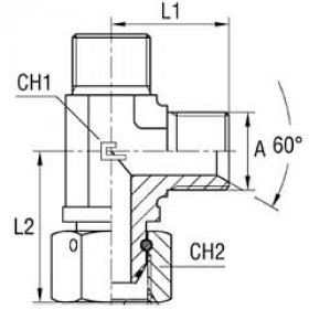 Тройник 441-04 BSP Ш-Ш-Г 1/4" 26-04880-04