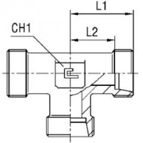 Тройник 440-М16х1,5 DKOL DL10 TN100-10L (корпус)