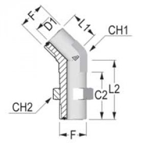 Переходник  5090547 для Komatsu/Valmet 