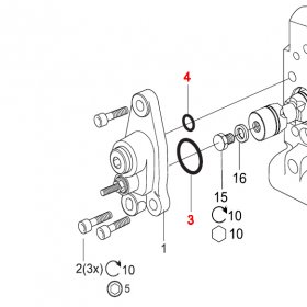 Комплект уплотнений  T237329 (только кольца)